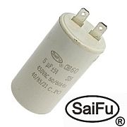 Пусковые конденсаторы CBB60 5uF 450V (SAIFU)