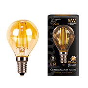 Лампы светодиодные 105801005 Лампа Gauss Filament Шар 5W